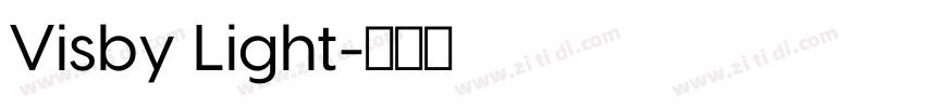 Visby Light字体转换